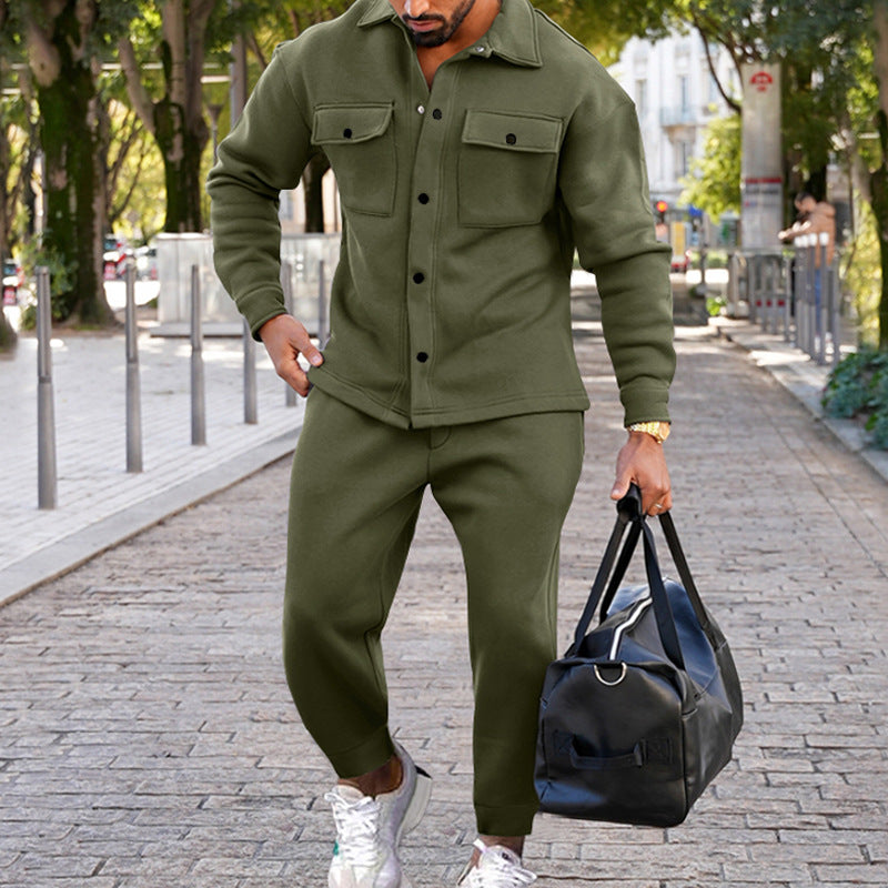 Gavin - Getailleerde tweedelige set met relaxte broek en moderne pasvorm