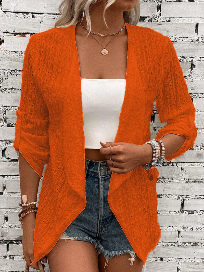 Hannah – Elegante cardigan met lange mouwen en open voorkant