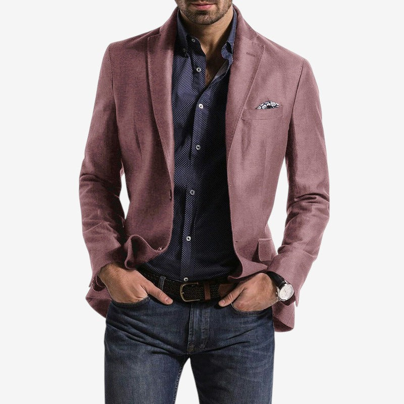 Travis – Blazer met Lange Mouwen Knopen en Meerdere Zakken
