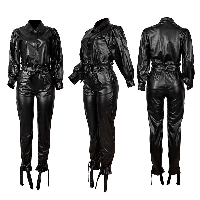 Valeria - Geraffineerde jumpsuit met knoopsluiting en flatterende tailleband