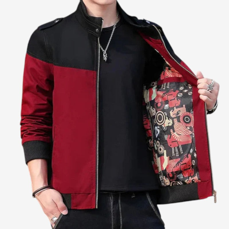 Brandon - Bomberjack met Lange Mouwen Rits en Zijzakken