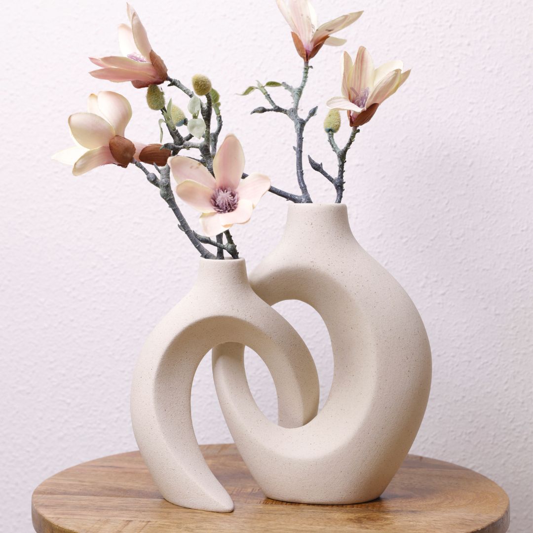 FloraTwist - Elegante verweven vaas voor verbluffende bloemendisplays en woningdecoratie