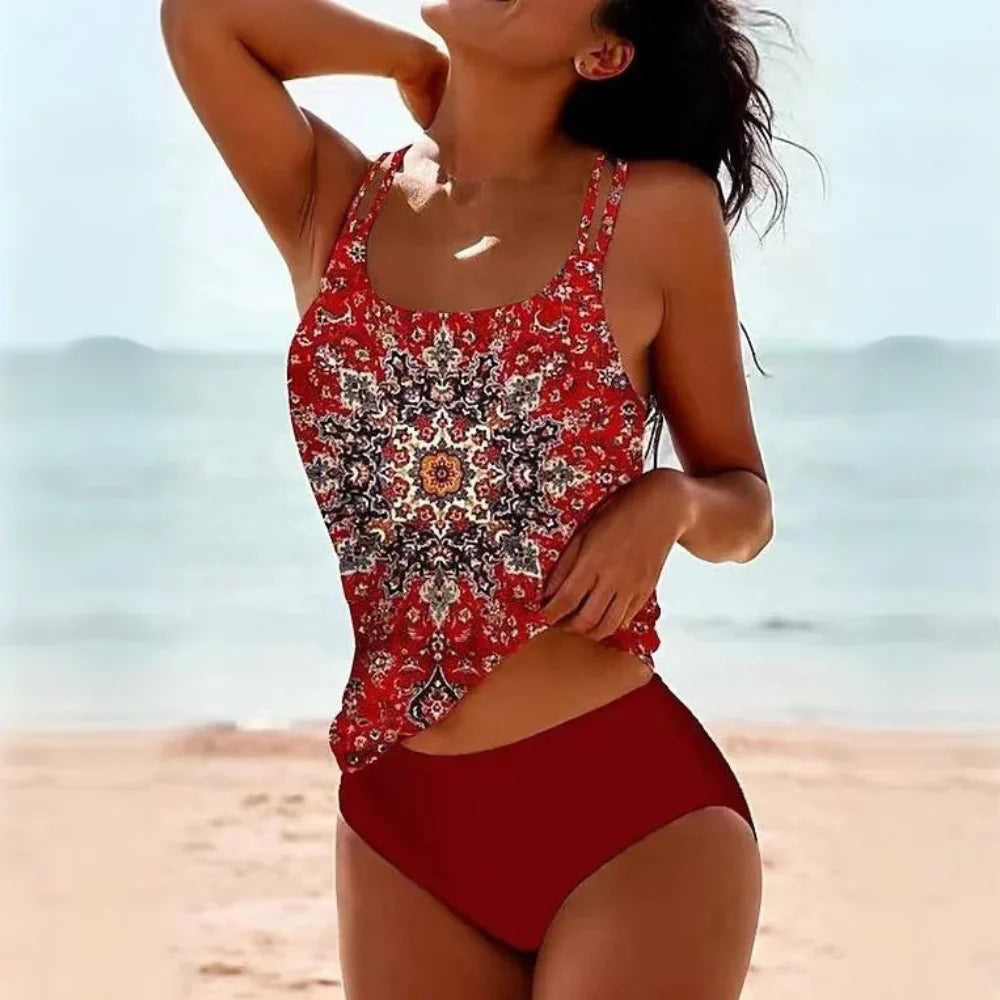Solara – Trendy tweedelige tankiniset met levendige prints en stijlvolle pasvorm