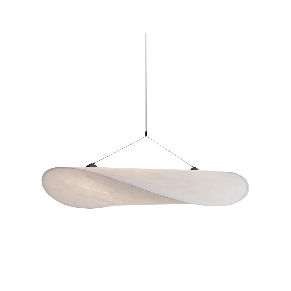 LumiNest – Handgemaakte Japanse Boho Plafondlamp in Zacht Ivoor
