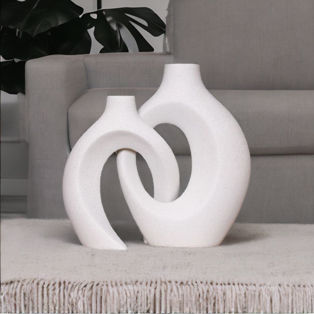 FloraTwist - Elegante verweven vaas voor verbluffende bloemendisplays en woningdecoratie