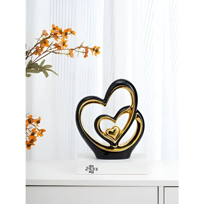 HeartGlow - Stijlvol dubbel hartbeeld voor moderne interieurs