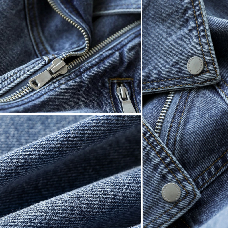 Leah - Stijlvol vintage denim jack met flatterende pasvorm en authentieke details