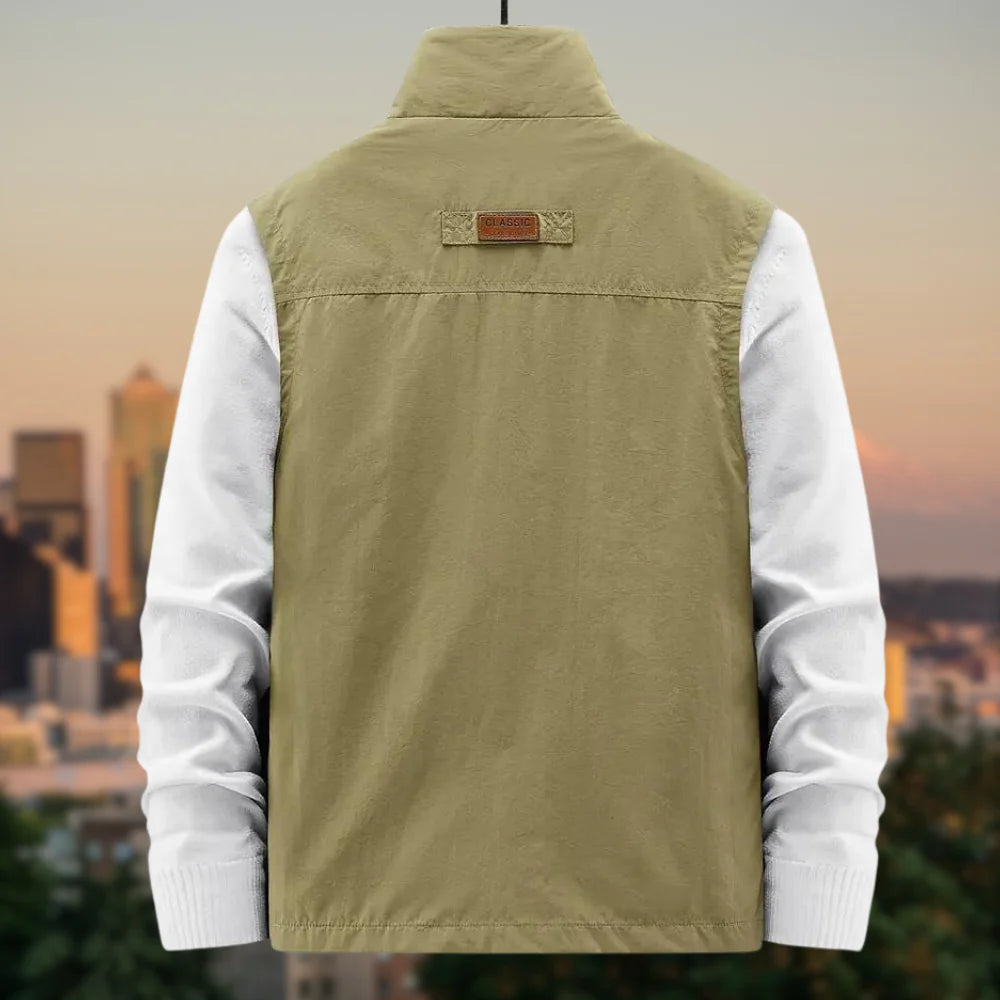 Harry - Casual vest met omgeslagen kraag voor een gepolijste look