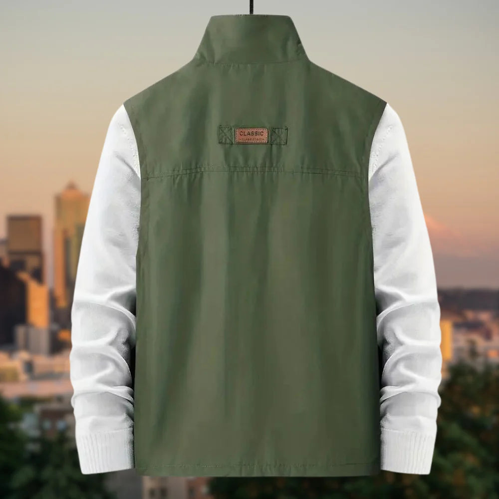 Harry - Casual vest met omgeslagen kraag voor een gepolijste look