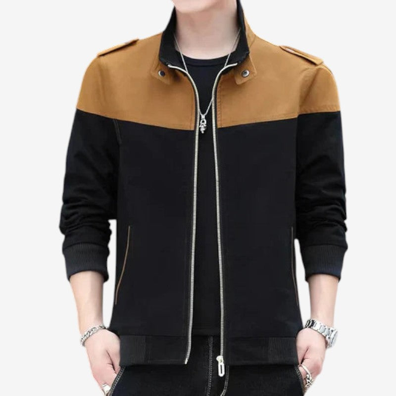 Brandon - Bomberjack met Lange Mouwen Rits en Zijzakken