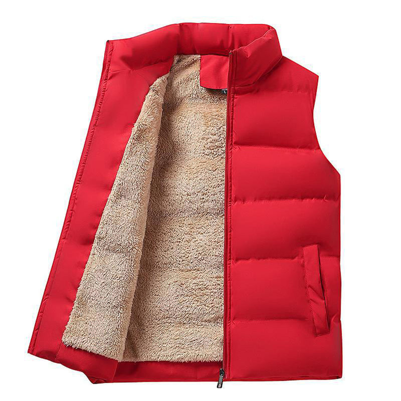 Fredo - Elegant vest met zak en rits aan de voorkant