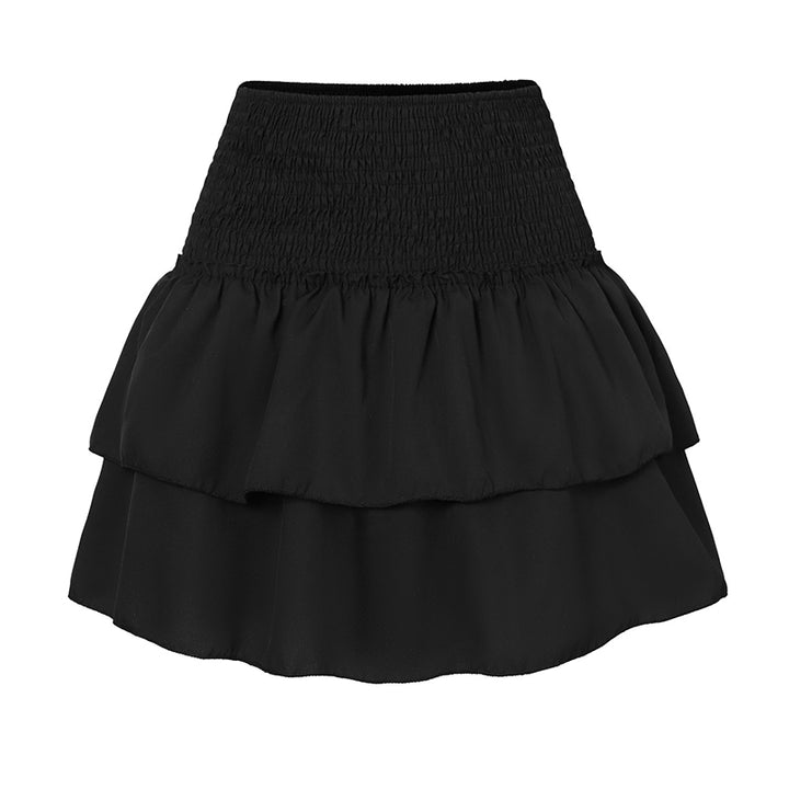 Isabela - Elegante midirok met elastische tailleband en bedrukt patroon