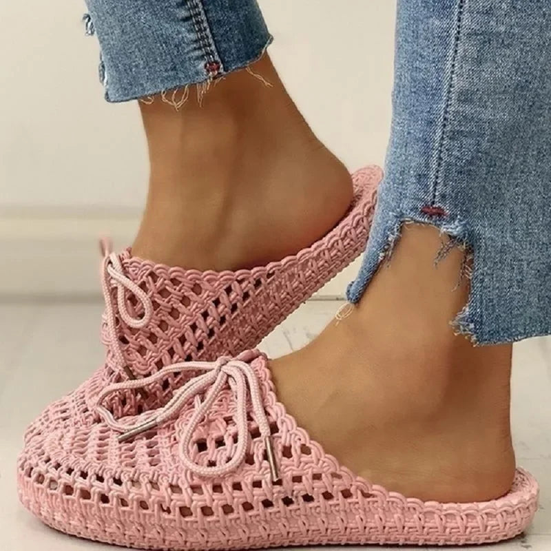 Mila – Trendy open teenslippers met ademend ontwerp en platte zoolondersteuning
