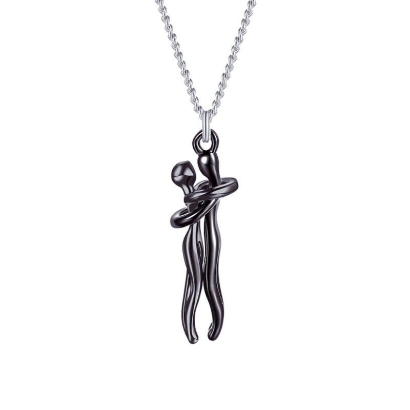 HugNeck – Elegante roestvrijstalen knuffelketting die eeuwige liefde en genegenheid symboliseert