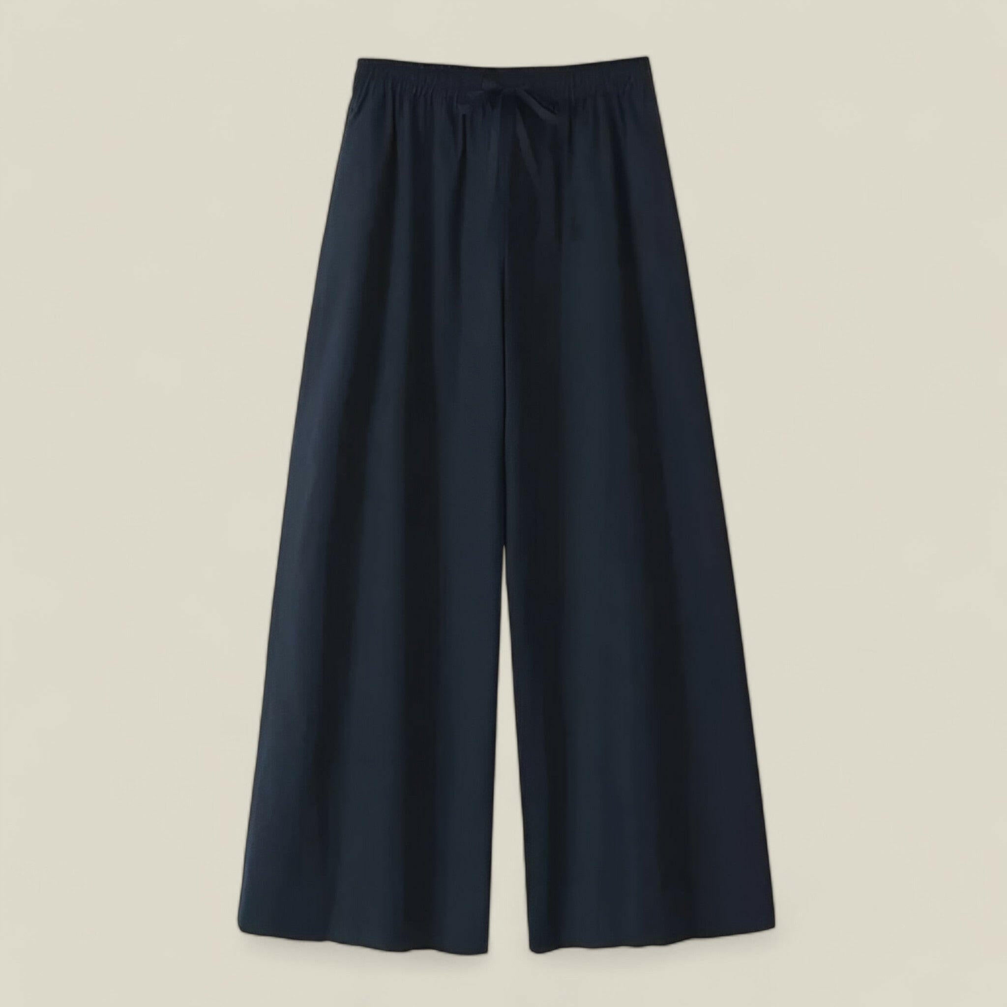Aria - Trendy tweedelige set met overhemd zonder knopen en losvallende broek
