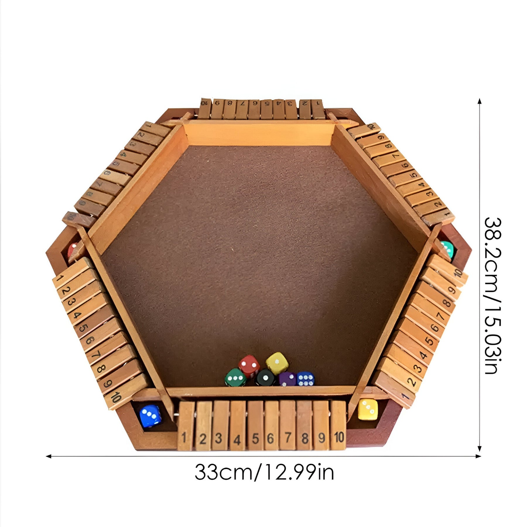 GameCraft - Modern houten dobbelspel met dobbelstenen voor plezier en strategie