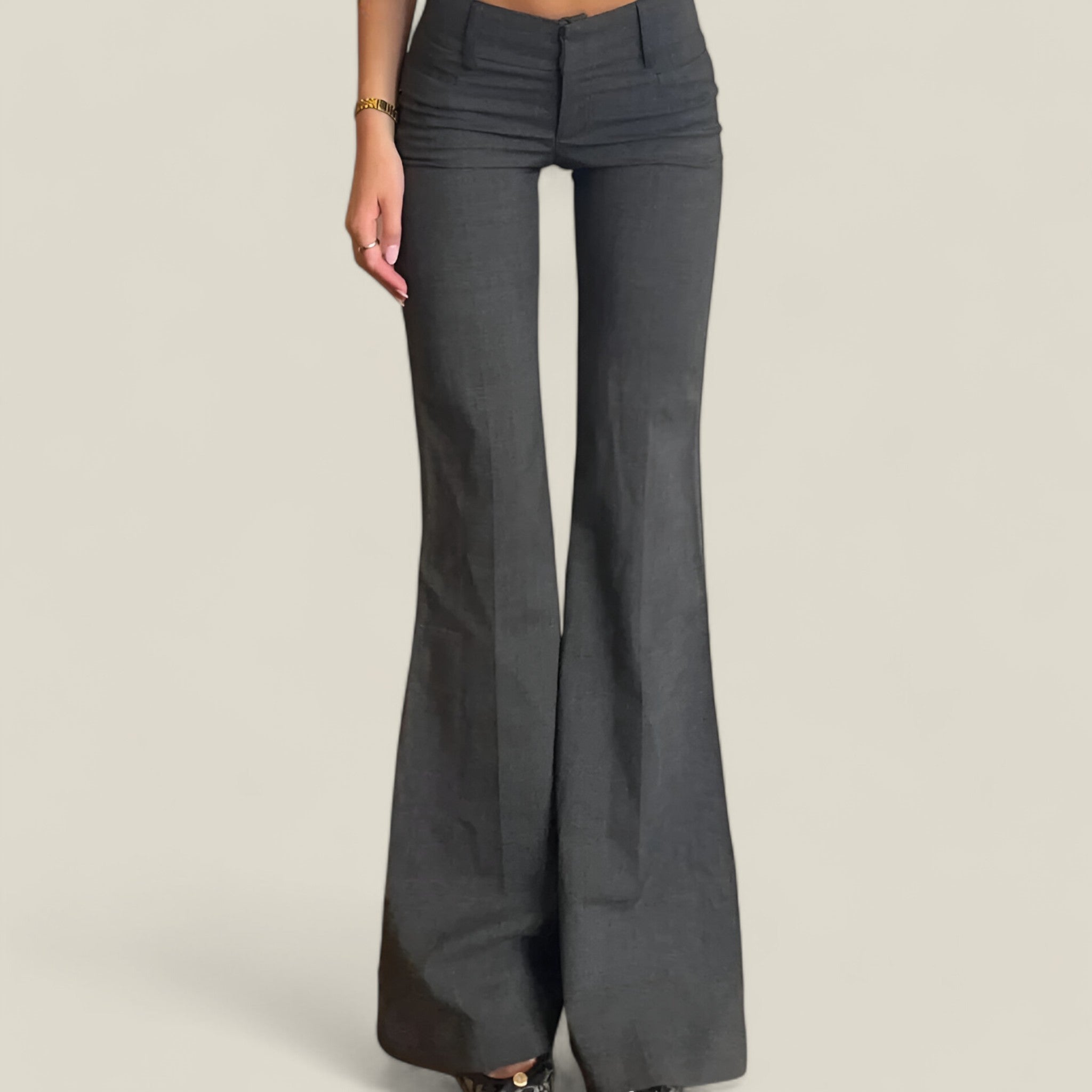 Athena - Slim Fit broek met lage taille en modern getailleerd ontwerp