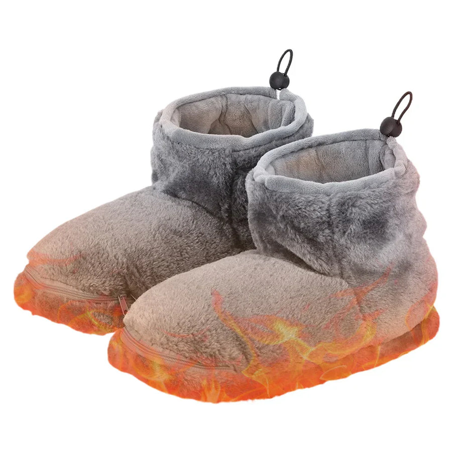 Clara - Comfortabele USB Verwarmde Pantoffels met Enkelbedekking