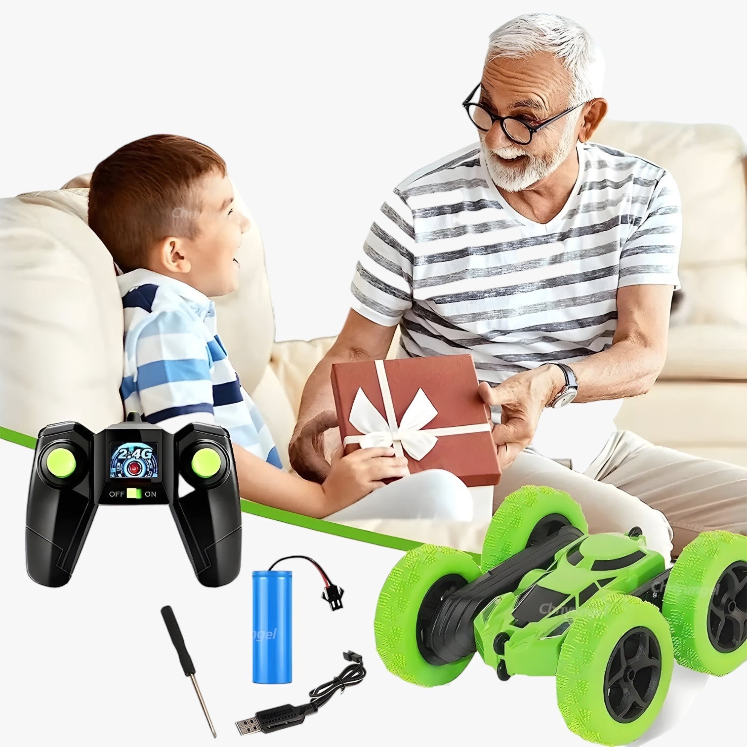 StuntMaster - Dubbelzijdige RC Auto met 360° Flips voor Kinderen en Volwassenen-2