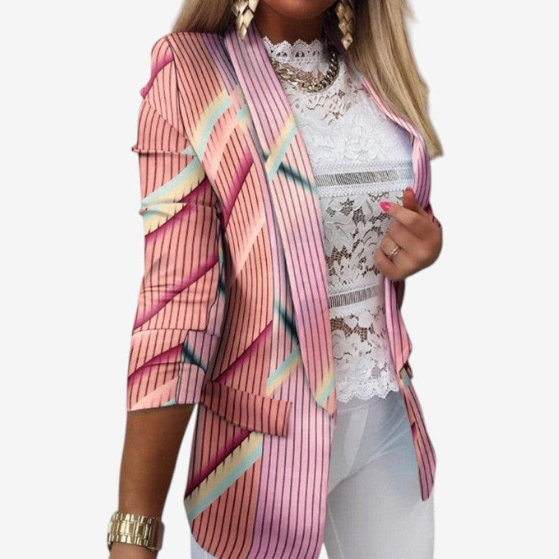 Mackenzie - Blazer met Lange Mouwen Zakken en Slim Fit ontwerp