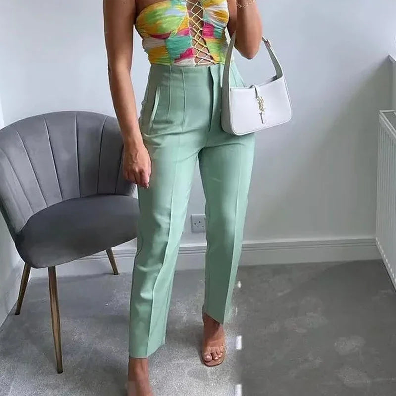 Elena - Sophisticated Slim Fit broek voor formele en smart-casual stijl