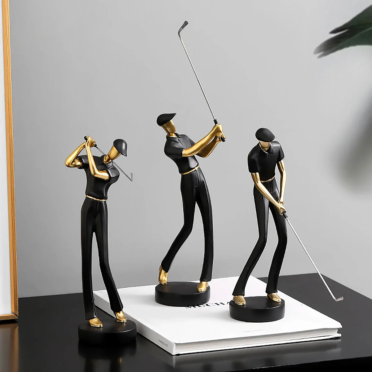 GolfCraft - Golfer Actiebeeldhouwwerk voor thuis en kantoor