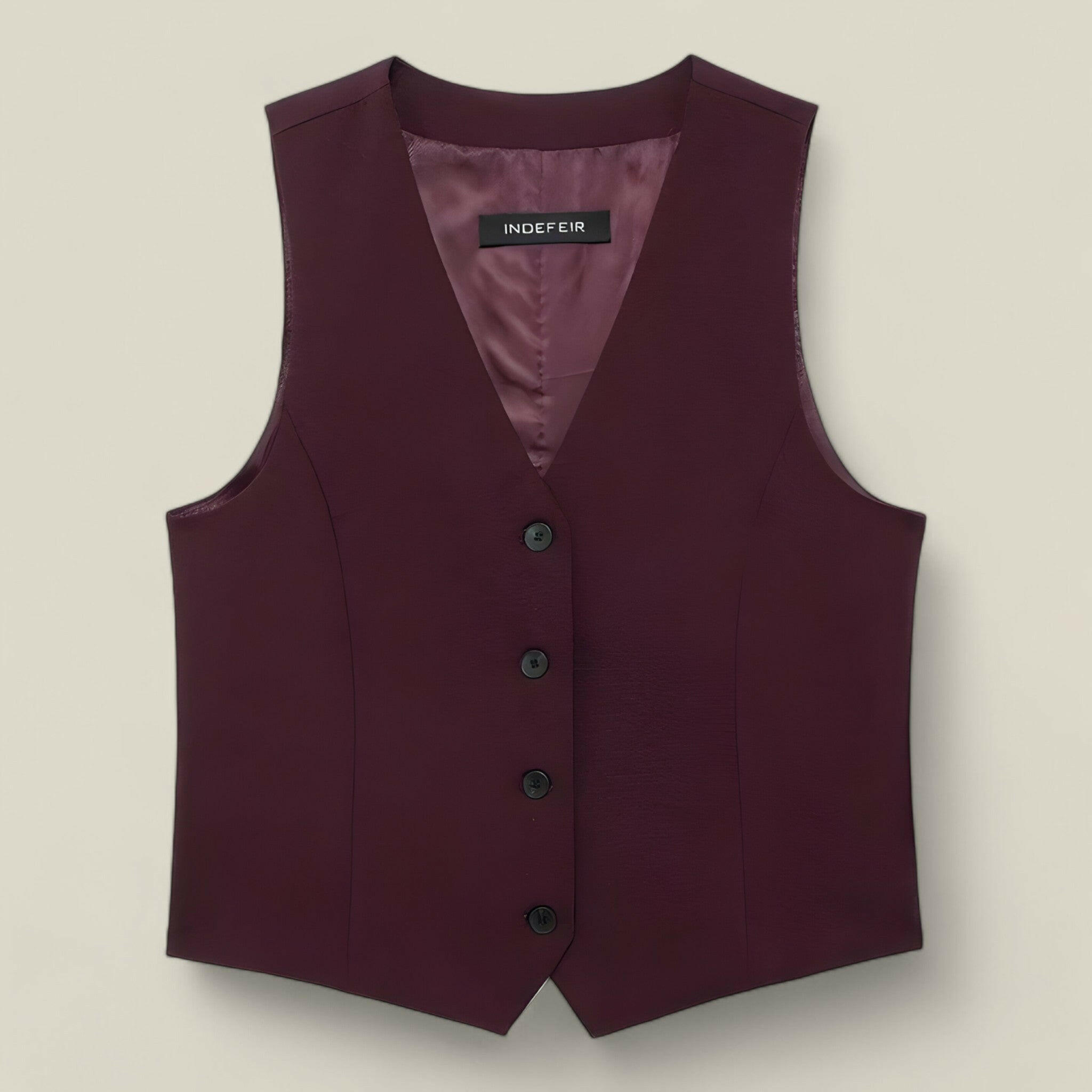 Bella - Elegante tweedelige broek- en vestenset met rechte pasvorm en verfijnde stijl