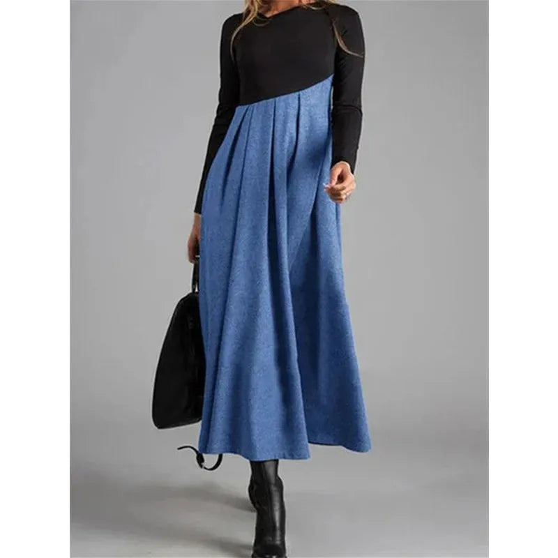 Emilia - Flatterende Swing Design Maxi Dress met V-hals voor veelzijdig gebruik