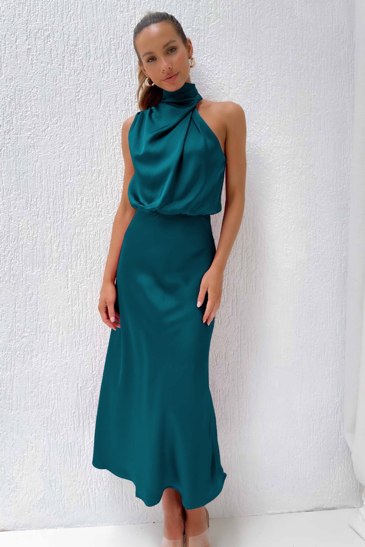 SilkElegance™ - Off Shoulder Jurk