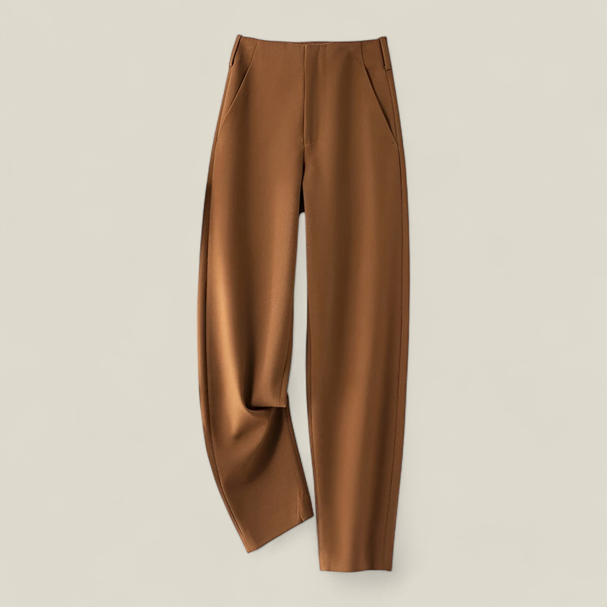 Adele - Casual Rechte Broek met Comfortabele Pasvorm voor Alledaagse Elegantie