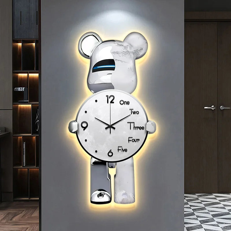 LuxuryTime - Speelse klok in de vorm van een beer voor moderne kamers