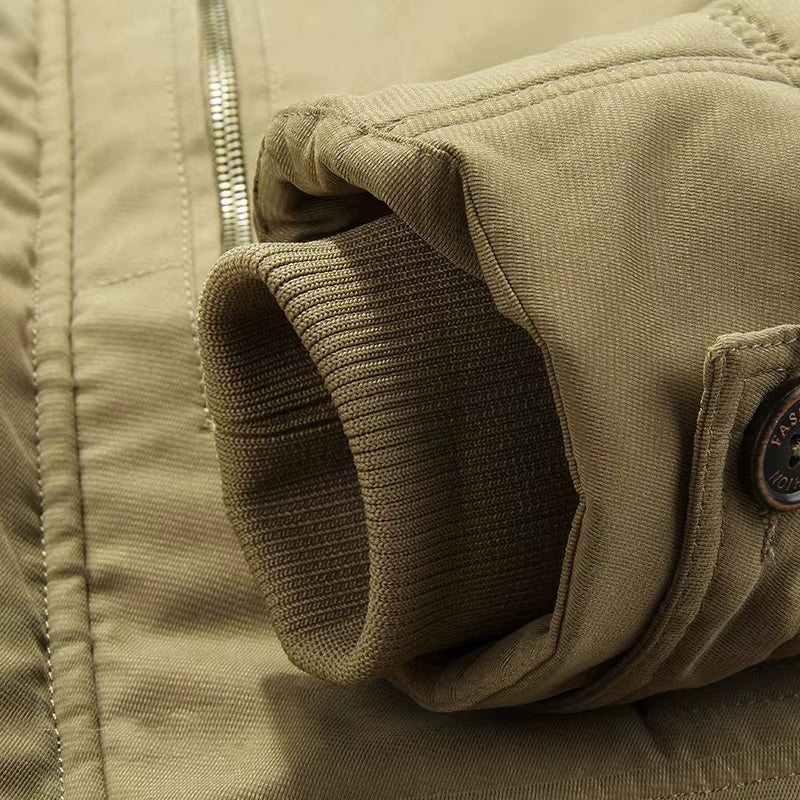 Jeremy – Geïsoleerde Winterjas van Katoen-Polyester Mix met Capuchon en Ritssluiting