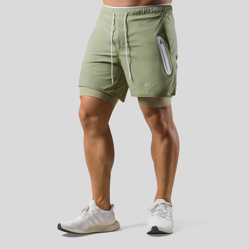 Axel – Stijlvolle sportshorts met elastische tailleband en veilige zakken