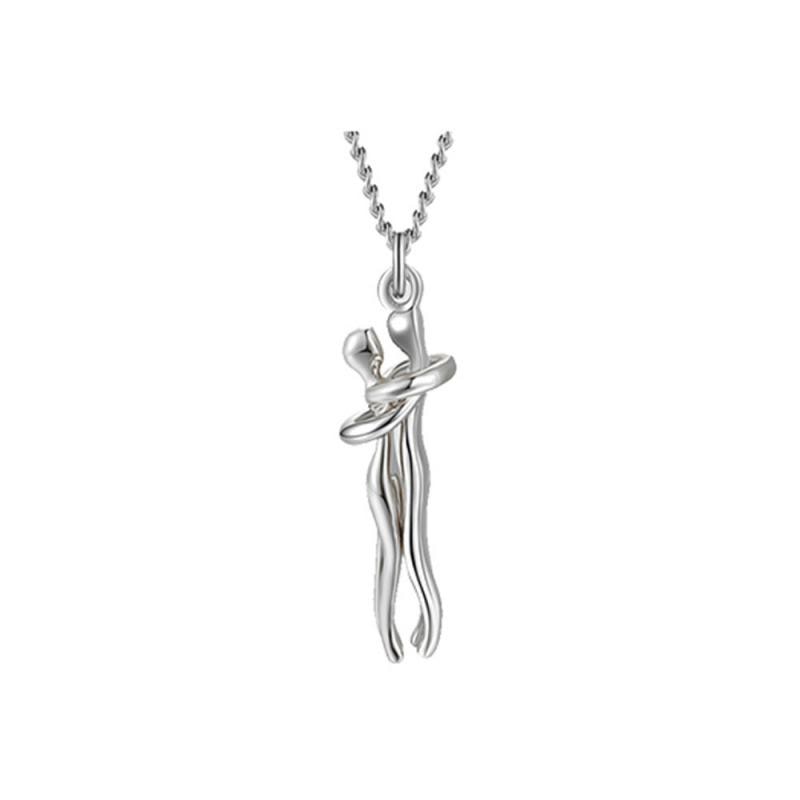 HugNeck – Elegante roestvrijstalen knuffelketting die eeuwige liefde en genegenheid symboliseert