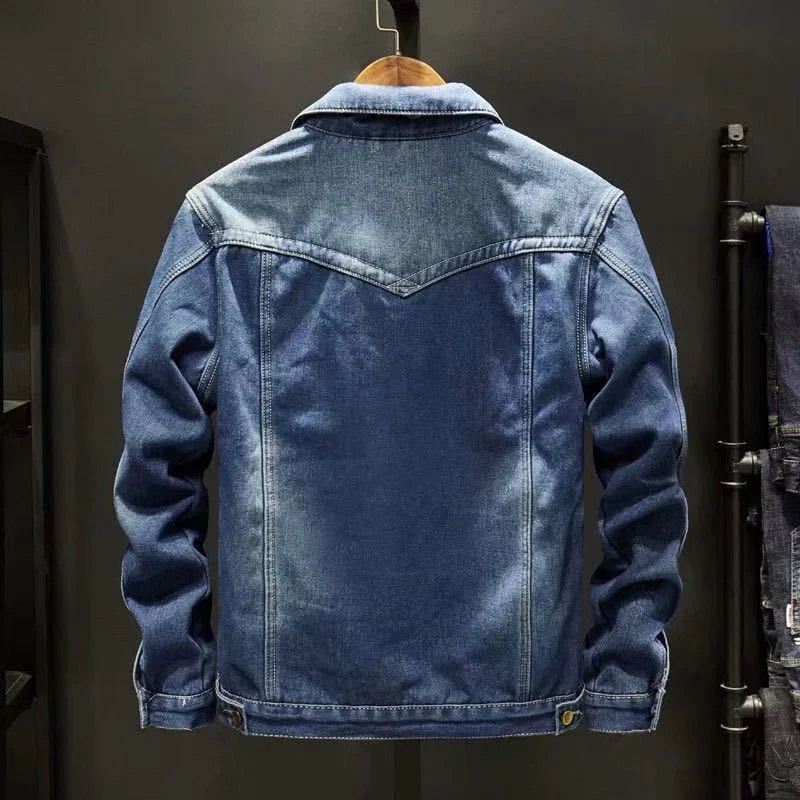 Jade - Klassieke heren denim winterjas voor comfort en stijl