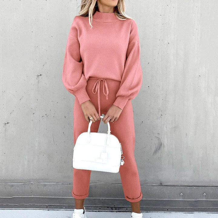 Lotte - Casual Tweedelige Set met Lange Mouwen en Ronde Hals