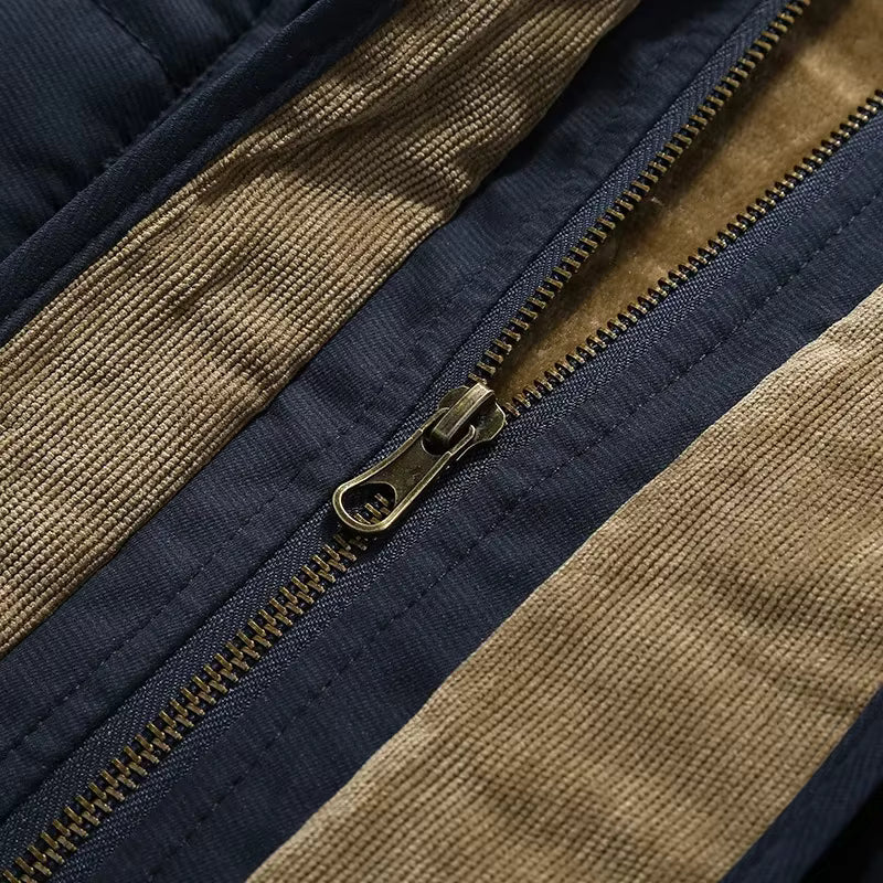 Jeremy – Geïsoleerde Winterjas van Katoen-Polyester Mix met Capuchon en Ritssluiting