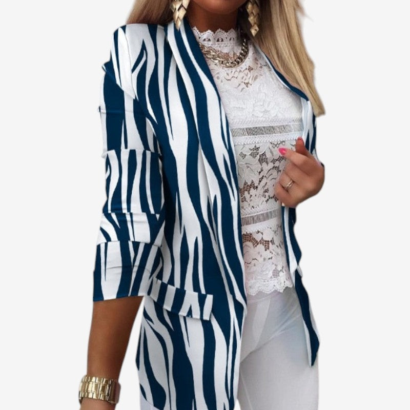 Mackenzie - Blazer met Lange Mouwen Zakken en Slim Fit ontwerp