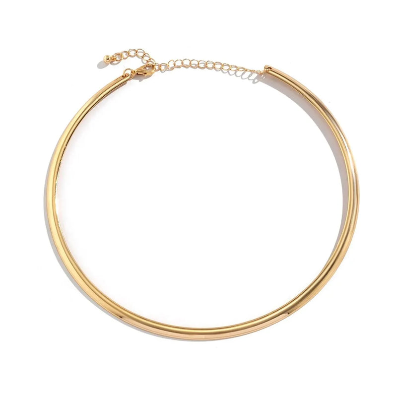IronEdge - Stijlvolle Vintage Koppel Choker met Stoer Metalen Ontwerp