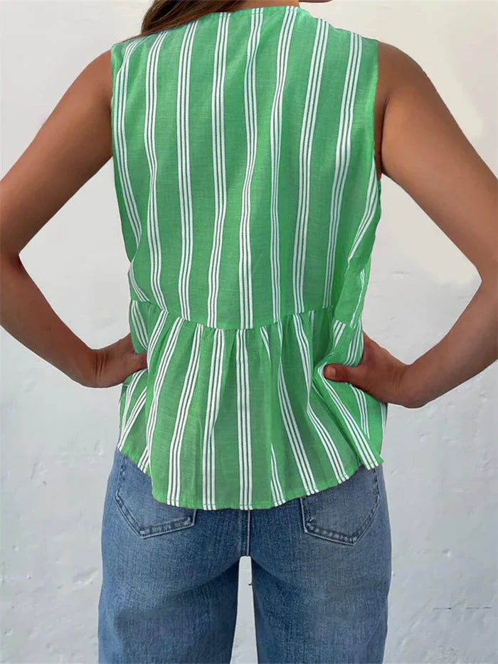 EcoBreeze™ - Zomer Vrouwen Gestreepte Bloes