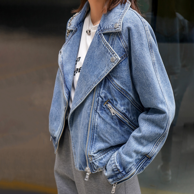 Leah - Stijlvol vintage denim jack met flatterende pasvorm en authentieke details
