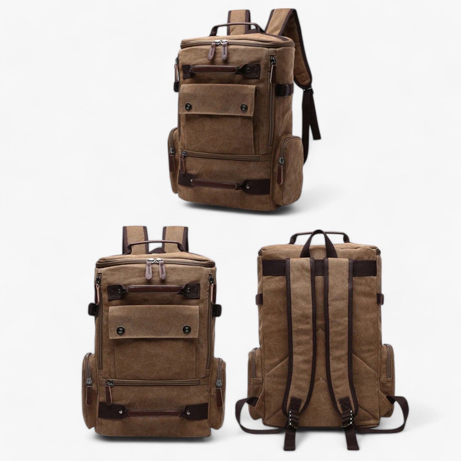 EnriquePack - Ruime Vintage Rugzak voor Laptop en Heren met Comfortabele Draagbanden-3