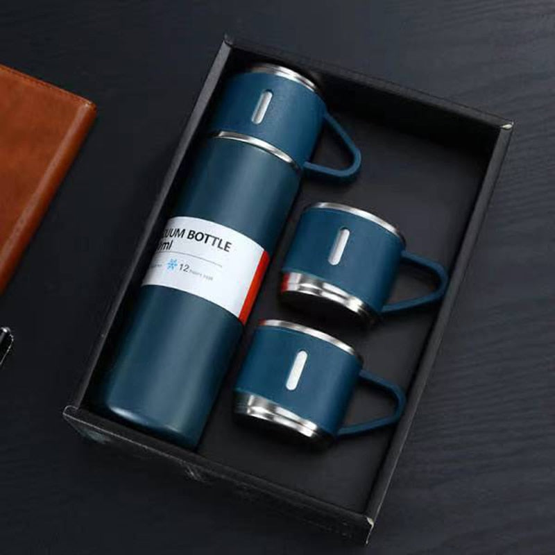 BrewCarry – Moderne thermosfles met bekerdeksel en langdurig warmtebehoud