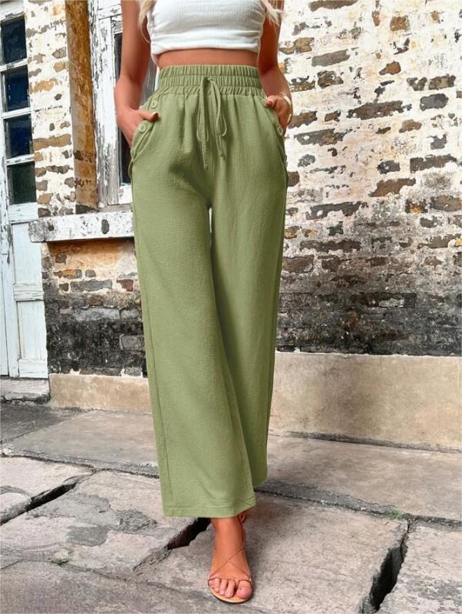 Ferda - Stijlvolle losse broek met flatterende hoge taille