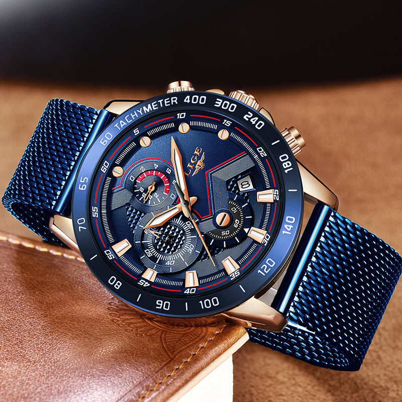 James - Luxe horloge met Quartz uurwerk en datumvenster voor een verfijnde look