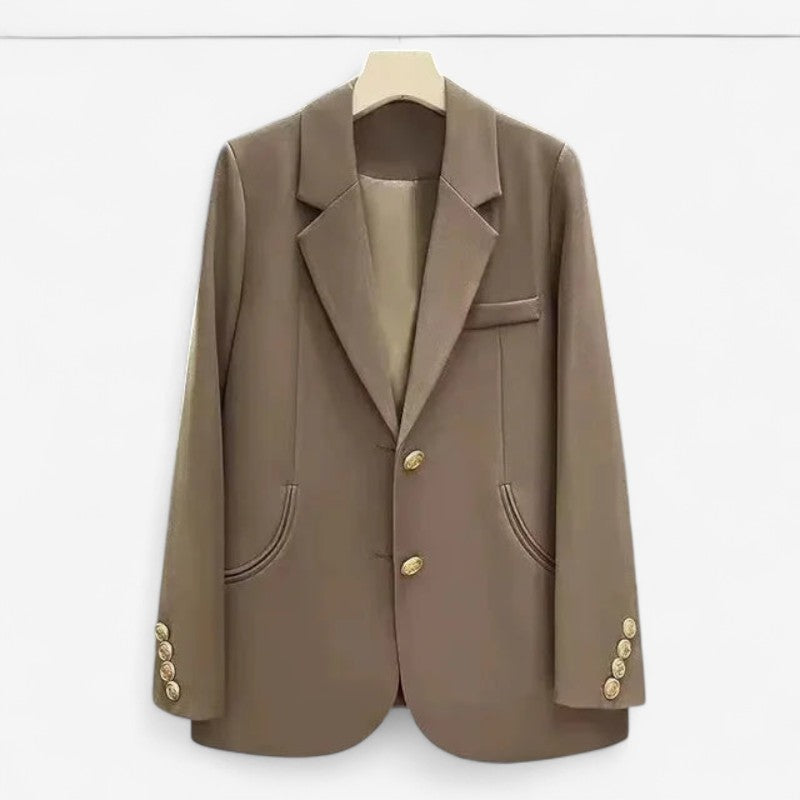 Gloria - Blazer met Lange Mouwen Knoopsluiting en Meerdere Zakken