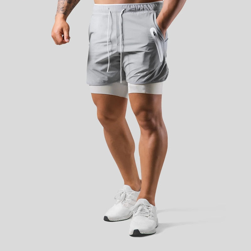 Axel – Stijlvolle sportshorts met elastische tailleband en veilige zakken