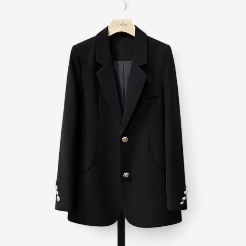 Gloria - Blazer met Lange Mouwen Knoopsluiting en Meerdere Zakken
