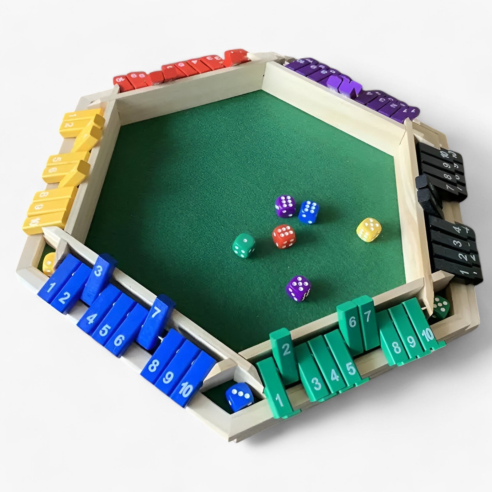 GameCraft - Modern houten dobbelspel met dobbelstenen voor plezier en strategie