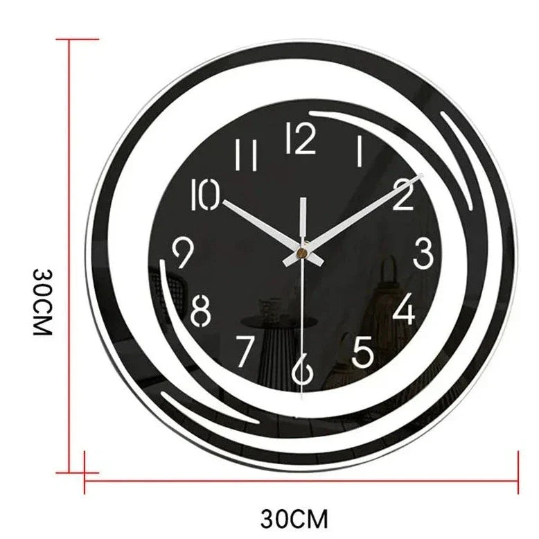 SilentRing - Minimalistische ronde wandklok voor woonkamers